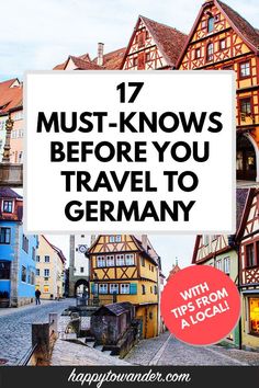 the words 17 must - knows before you travel to germany with tips from a local