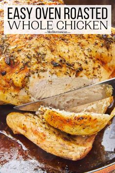 the best way to roast whole chicken is with this easy oven roasted whole chicken recipe