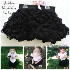 Bubble Ruffle Tu-Tu Tutorial ~~ by The Creative Vault Ruffle Tutorial, Bubble Skirts, Wearable Crafts, Diy Tutu, Full Skirts, Bubble Skirt, Creation Couture, Sewing Box, Sewing For Kids