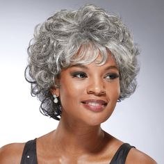 PRICES MAY VARY. FROM THE RUNWAY: Short, on-trend wig with soft, volume-rich layers of open waves. NATURAL WAVES: Soft, airy, natural-looking waves are layered for volume and movement. AIRY WHISPERLITE: A light, airy fiber that’s half the width of traditional fibers creates more volume and movement with less weight. EXPERT DESIGN TEAM: We’ve been ahead of the curve in cutting-edge design, innovative fibers and the most secure, comfortable fit for more than 25 years. CELEBRITY LOOKS: On stage, on Very Short Hair Styles, Gabor Wigs, Diahann Carroll, Natural Looking Wigs, Monofilament Wigs, Grey Wig, Very Short Hair, Penteado Cabelo Curto, Curly Wig