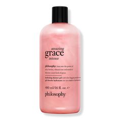 Fragrance Hydrating Bath & Shower Gel - AMAZING GRACE INTENSE SHOWER GEL 16.0OZKey NotesA floral scent of bergamot, lily of the valley and musk leaves you feeling amazing.BenefitsFormulated with 5x more hydrating ingredients than beforeHydration lasts after showering with no film or residueClinically demonstrated to respect skin's moisture barrierpH-balanced formula doesn't strip skinDermatologist testedResearch Results94% agree dry skin feels soothed, nourished & hydrated all day94% agree dry s Philosophy Fragrance, Philosophy Shower Gel, Fragrance Finder, Philosophy Amazing Grace, Desired Reality, Bath And Body Care, Bath Soap, Body Cleanser, Moisturizer For Dry Skin