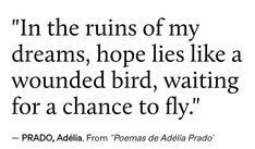 the quote in the poem is written by prad adidia from'pornas adela