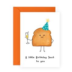 a little birthday toast to you card