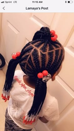 Toddler Braided Hairstyles, Childrens Hairstyles, Lil Girl Hairstyles, Kid Braid Styles, Hairstyles Kids, Natural Hairstyles For Kids, Girls Natural Hairstyles, Kids' Braids