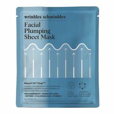 Ecosmetics Is An Authorized Retailer Of Wrinkles Schminkles. Hydrate, Plump And Repair Damaged Skin In Only 15 Minutes With Our Cosmeceutical-Grade Super Serum Facial Plumping Sheet Mask. Harnessing A Unique Formulation Of 24 Ingredients Including Marine Collagen, Peptides, Antioxidants And Natural Extracts Our Facial Sheet Mask Hydrates, Plumps And Repairs Dry And Tired Skin.Our Difference: A Sheet Mask That Is 100% Biodegradable And Uses An Advanced Biocellulose Material Technology So The Mask Serum Bottle, Hydrating Sheet Mask, Skin Essence, Serum Facial, Dry Flaky Skin, Minimize Wrinkles, Lip Wrinkles, Facial Sheet Mask, Neck Wrinkles