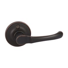 a black door handle on a white background