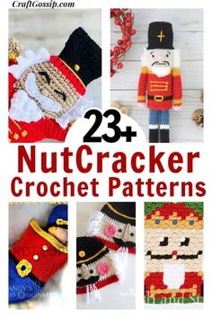 crochet patterns for nutcrackers and other christmas decorations