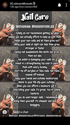 Glo Up, Baddie Tips, Glow Up Tips, Girl Tips, Healthy Nails, Girl Life Hacks, Beauty Skin Care Routine, Skin Tips, Girls Life