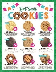 an advertisement for girl scout cookies