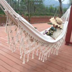 TBD0426848003.jpg@a413ddccda0c141e88adcd46f9d4099d Montana Cabin, Garden Hammock, Macrame Swing, Bohemian Outdoor, Double Hammock, Indoor Photography, Bed Swing, Swing Chair, Outdoor Swing