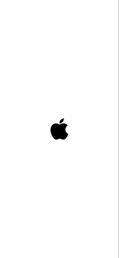 an apple logo is shown in black and white