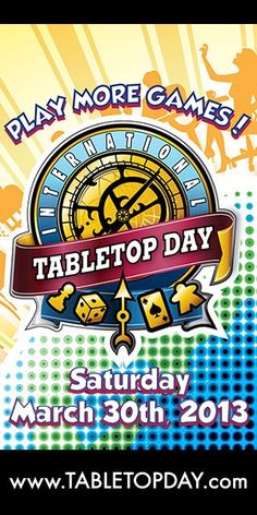 an advertisement for the tabletop day