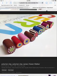 an image of a website page for polymer clay