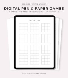 the digital pen and paper games for ipad