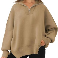 Size Small. Over Sized Sweater, Never Worn Over Sized, Khaki Color, Oversized Sweater, Fall Outfits, Sweaters For Women, Women Shopping, Color, Autumn Outfits