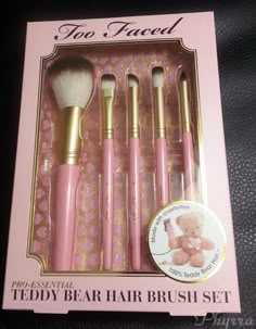 Teddy Bear Hair, Hair Brush Set, Makeup Guide, Too Faced Makeup, Mac Makeup, Beauty And Fashion, Makeup Revolution