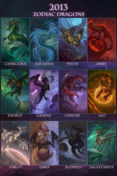 zodiac signs and their meanings in different colors