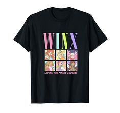 PRICES MAY VARY. Officially Licensed Winx Club Apparel for Women - Men - Boys - Girls - Toddler; Winx T-Shirts; Fairy T-Shirts; Magic; Friendship; Magical Girl; Fantasy; Anime; Girl Power; School; Bloom; Stella; Musa; Flora; Tecna; Aisha; 23WINX00102A-001 Lightweight, Classic fit, Double-needle sleeve and bottom hem Power School, Bloom Stella, Club Shirts, Girls Toddler, Winx Club, Men Boys, Club Outfits, Magical Girl, Girl Power