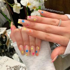 Fun Birthday Nails, Birthday Nails Coffin, Grunge Nails, Birthday Nails, Nails Coffin