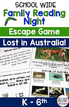 an image of the family reading night game lost in australia