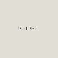 the word raden written in black on a white background