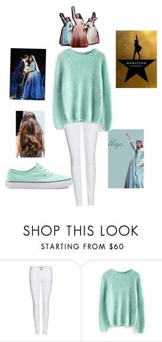 a fashion look from november 2012 featuring mint green sweater, white pants and blue sneakers