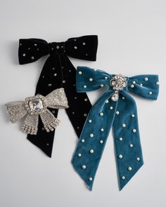 Bow Brooch, Elegant Brooches With Decorative Bow For Formal Occasions, Vintage Bow Brooch For Formal Occasions, Beaded Bow Hair Clips, Formal Bow Brooch, Headbands For Short Hair, Diy Hair Scrunchies, Diy Hair Accessories Ribbon, Fancy Bows