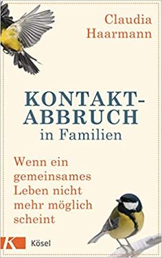 a book cover with two birds flying over it and the words kontakt - abruch in famillen