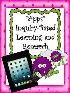 an ipad with the words app's industry - based learning and research