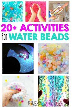 20 + activities for water beads that are fun and easy to do with the kids