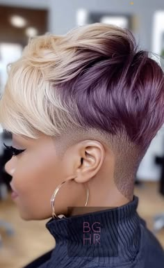 Haircut Ideas For Black Women, Black Girls Hair, Pixie Haircut Ideas, Short Hair Designs, Black Hair Short Cuts, Hairstyles Inspiration, Shaved Side Hairstyles, Tapered Natural Hair, Beautiful Black Hair