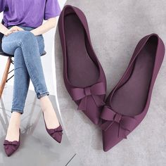 Jelly Flats, Pointy Toe Shoes, Rain Shoes, Pointy Toe Flats, Point Shoes, Jelly Shoes, Pointed Toe Shoes, Pointed Toe Flats