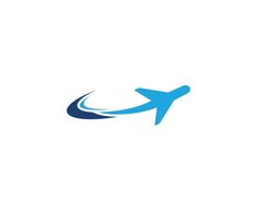 an airplane that is flying in the sky logo design, graphic design, plane logo, airline