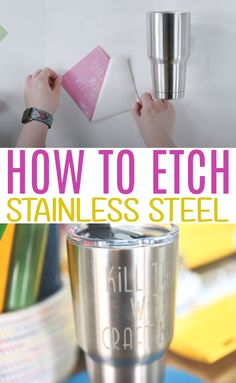 how to etch stainless steel with the words, how to etch on it