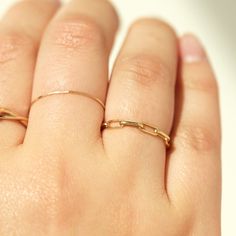 1976 Ring | Recycled Solid 14k Yellow Gold | Catbird Jewelry 22 Aesthetic, Gold Chain Ring, Catbird Jewelry, Shiny Rings, Graduation Gift Ideas, Uptown Girl, Aesthetic Jewelry, Christmas Gift Guide, Chain Ring