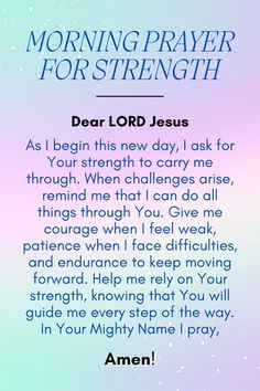 a prayer card with the words dear lord jesus