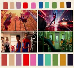 the color scheme for spider - man far from home