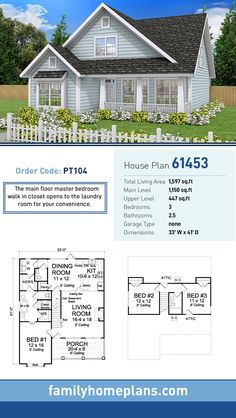 the floor plan for this house is very large and has three bedroom, two bathrooms