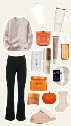 fall outfit !! #fall#september#aesthetic#fitcheck#fitinspo#cream#pumkin#psl Warmer Fall Outfits, Sleep Outfit Aesthetic, Autumn Sleepover, Fall Necessities, Polyvore Outfits Fall, September Aesthetic, Sleep Outfit, Fall Wishlist, Holiday Inspo