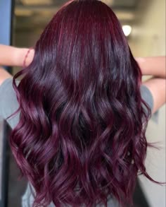 How would you describe this gorgeous @joicointensity custom #haircolor? We love it berry much with a cherry on top! 🍓🫐🍇🍒 @kkouturexo #Joico Formula on pre-lightened hair: Color Intensity Ruby Red + Amethyst Purple ✨Featuring✨ ♡ K-PAK Color Therapy Color Protecting Shampoo #JoicoColorTherapy ♡ K-PAK Color Therapy Color Protecting Conditioner Red Tint Hair, Hair Color Cherry Coke, Pelo Color Vino, Red Amethyst, Violet Hair Colors, Cherry Red Hair, Plum Hair, Cherry Hair, Creative Hair Color