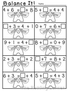 the printable worksheet for addition skills