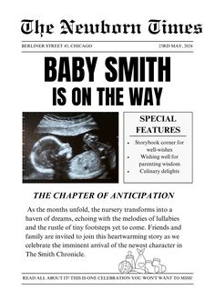 baby smith is on the way flyer