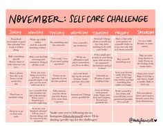 November Wellness Challenge, November Challenge Fitness, No November Challenge, November Health Challenge, November Daily Challenge, November Fitness Challenge