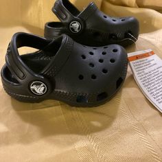 Crocs Baby Toddler New Black Rubber Clogs Size 4. Never Worn. 2nd Christmas, Toddler Crocs, White Crocs, Black Crocs, Rubber Clogs, Crocs Boots, Crocs Black, Baby Black, Clog Shoes