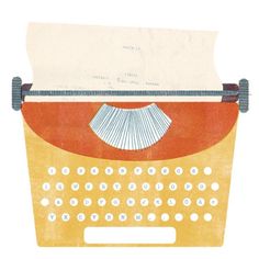 an old fashioned typewriter with paper on it