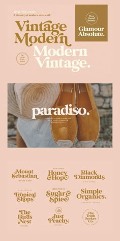 an advertisement for the vintage fashion house