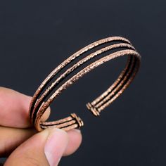 Pure Copper Wire Wrist Bangle | Ethnic Bangle | Adjustable Copper Bangle | Copper Wire Round Bangle | Copper Wire Bangle Jewelry For Her/him Copper Bangle Metal - Copper Welcome to our little shop, where you can find  copper jewelry and more, for you and your loved ones. We do accept custom orders also, kindly message us for more. Benefits of Wearing Copper Jewelry Gemstone:- Copper rings are also believed to have anti-inflammatory properties. Inflammation is a common factor in many chronic dise Bangle Jewelry, The Bangles, Wire Bangles, She & Him, Copper Rings, Jewelry For Her, Bangles Jewelry, Pure Copper, Copper Jewelry