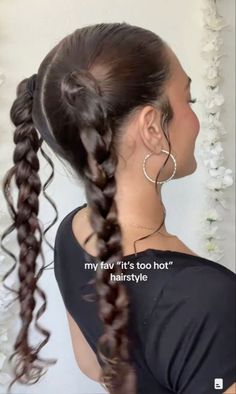 Going Out Straight Hairstyles, My Fav It’s Too Hot Hairstyle, Hair Styles That Show Your Ears, Hairstyles For Band Camp, Hair Ideas For Amusement Parks, Hairstyles Long Hair Up, Up Dos For Long Straight Hair, Lounging Hairstyles, Updo Hairstyles Easy Simple