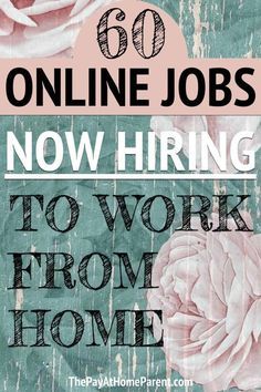 the words online jobs now hiring to work from home