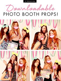 Love a good party? Try our free downloadable photo booth props for your next soirée! Make Up Photo, Picture Booth, Cheese Photo, Makeup Ideas For Halloween, Diy Photobooth, Photo Booth Ideas, Photobooth Props, Sparkly Party, Photos Booth